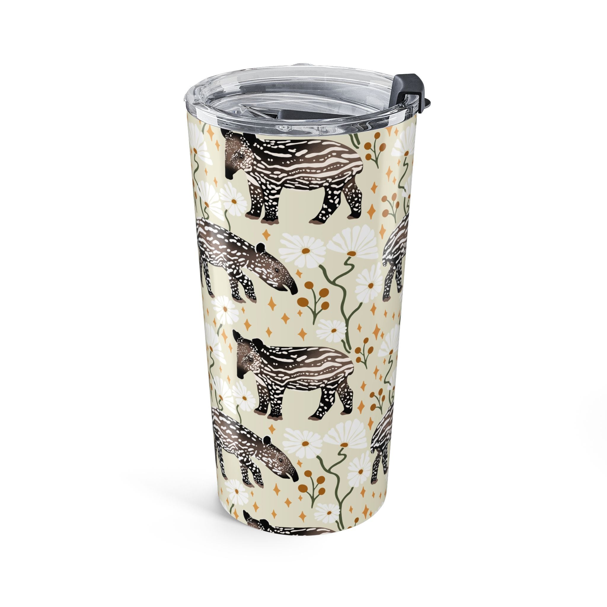 20oz Tapir - Danta Tumbler – Cute Woodland Costa Rican Animal Travel Cup
