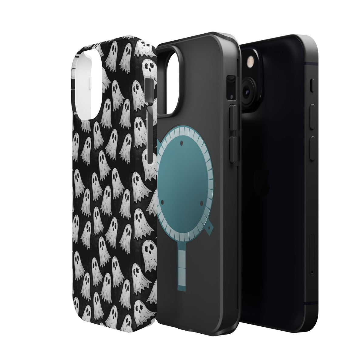 Phone Case — Cute Ghost Halloween Pattern Magnetic Impact-Resistant Case