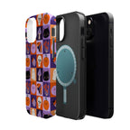 Halloween Pattern Magnetic Impact-Resistant Phone Case — Cute Pumpkins, Cats & Ghosts