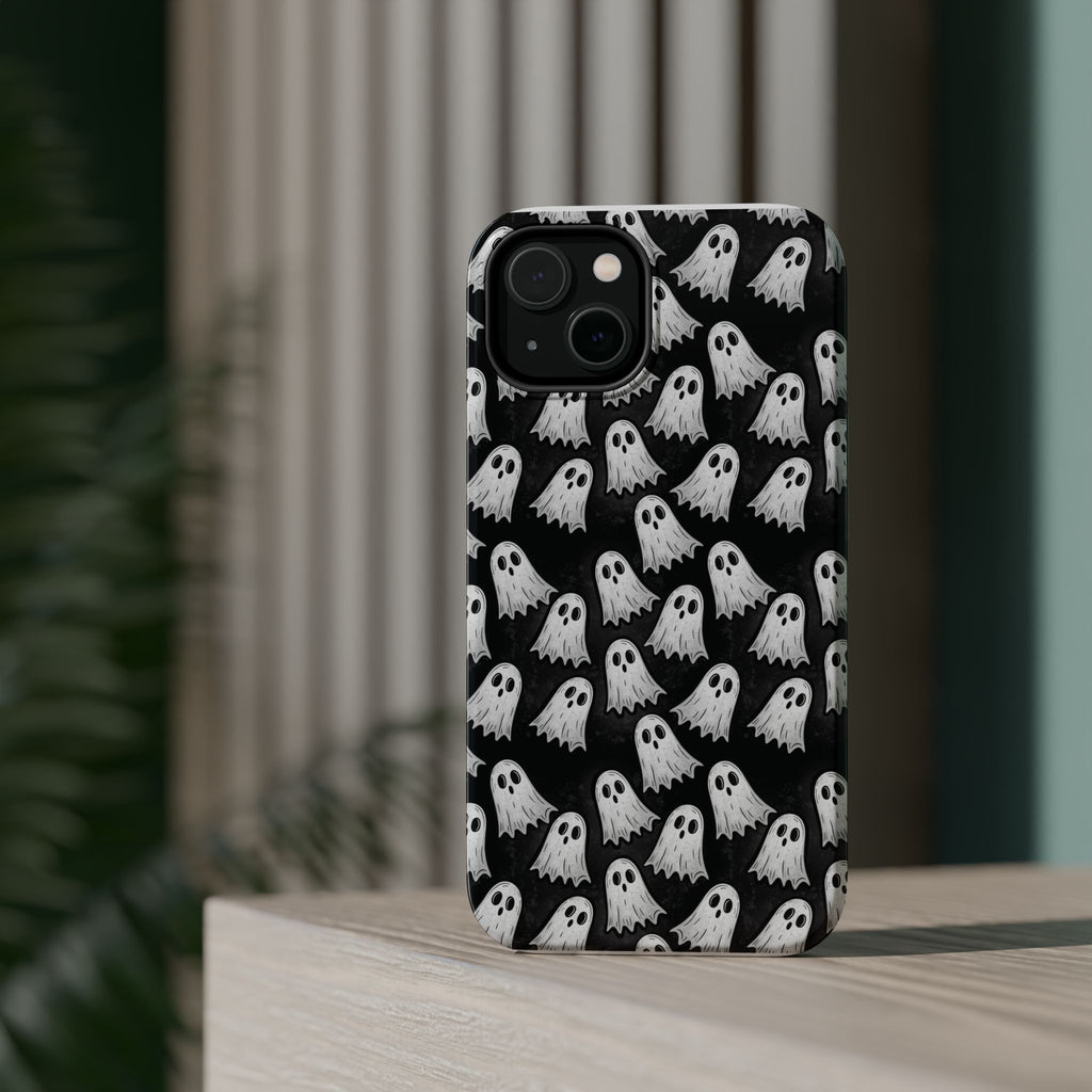 Phone Case — Cute Ghost Halloween Pattern Magnetic Impact-Resistant Case