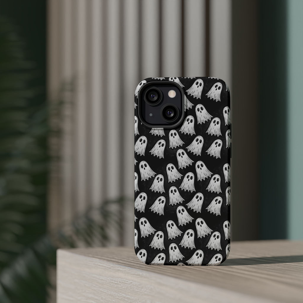 Phone Case — Cute Ghost Halloween Pattern Magnetic Impact-Resistant Case