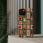 Halloween Stamp Pattern Phone Case — Cute Spooky Icons Magnetic Impact-Resistant Case