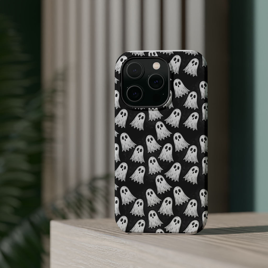 Phone Case — Cute Ghost Halloween Pattern Magnetic Impact-Resistant Case