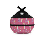 Pink Duckling Pattern Backpack – Cute Kids School Bag