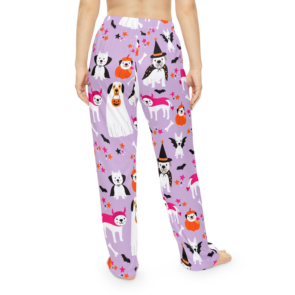 Halloween Dog Print Pajama Pants — Women's Cozy Loungewear