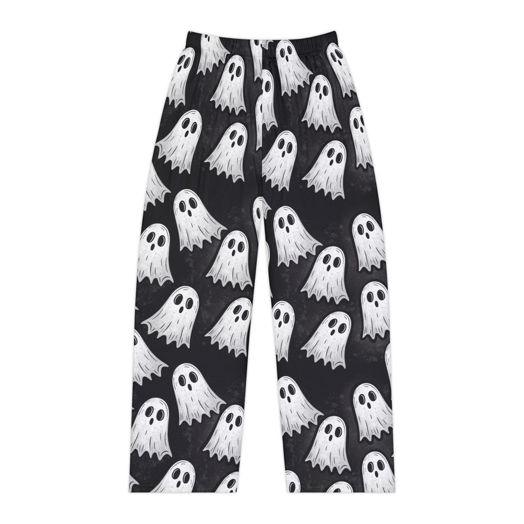 Ghost Print Pajama Pants — Women's Halloween Lounge Pants