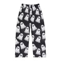 Ghost Print Pajama Pants — Women's Halloween Lounge Pants