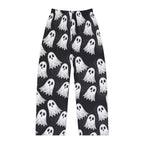 Ghost Print Pajama Pants — Women's Halloween Lounge Pants