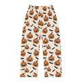 Halloween Pumpkin & Bat Women's Pajama Pants — Cozy Spooky Sleepwear