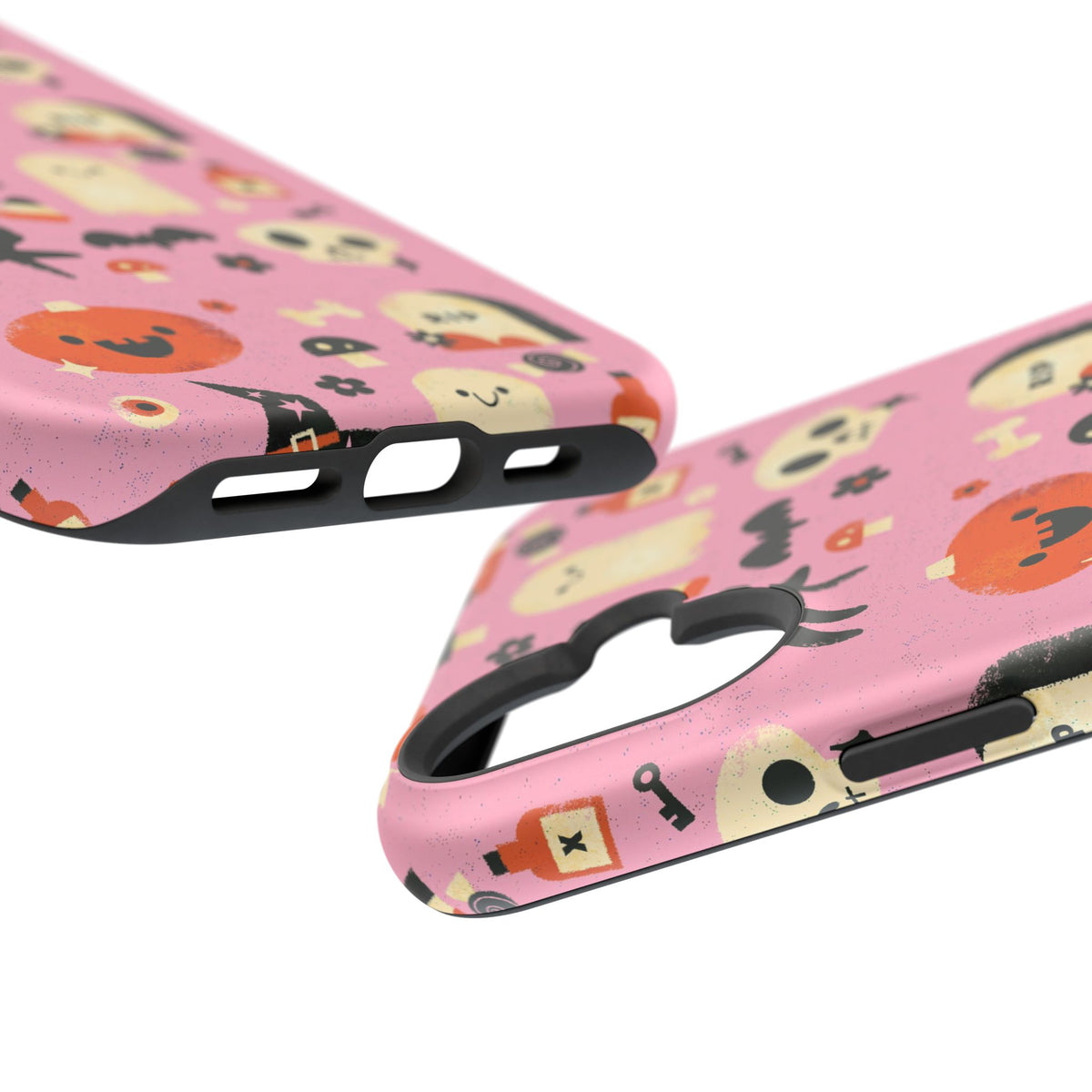 Cute Pink Halloween Magnetic Impact Phone Case — Ghosts, Pumpkins & Skulls