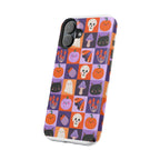 Halloween Pattern Magnetic Impact-Resistant Phone Case — Cute Pumpkins, Cats & Ghosts
