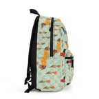 Dachshund Pattern Backpack — Cute Retro Sausage Dog Print School Bag