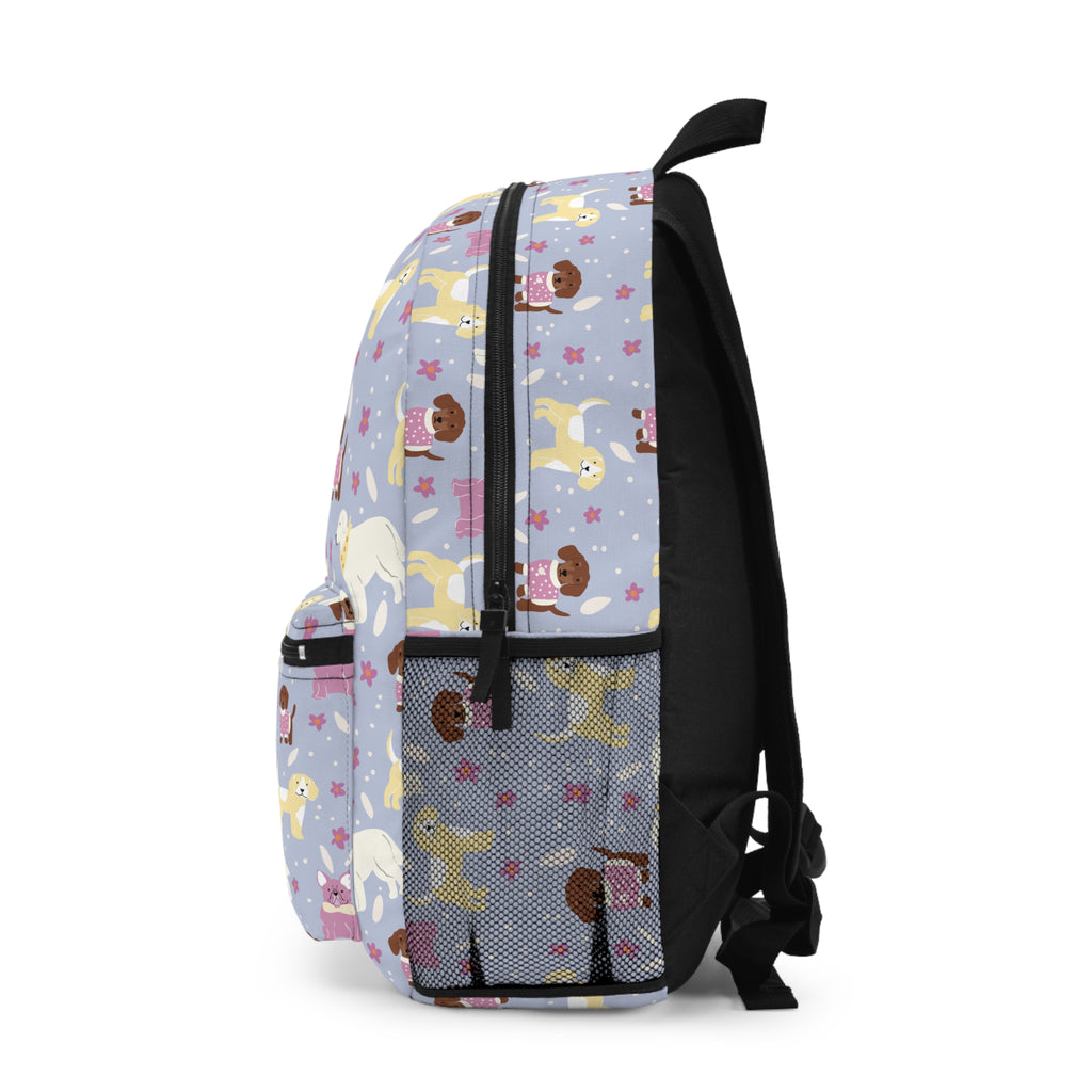 Kids' Dog Pattern Backpack — Cute Puppies & Dogs School Bag