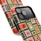 Halloween Stamp Pattern Phone Case — Cute Spooky Icons Magnetic Impact-Resistant Case