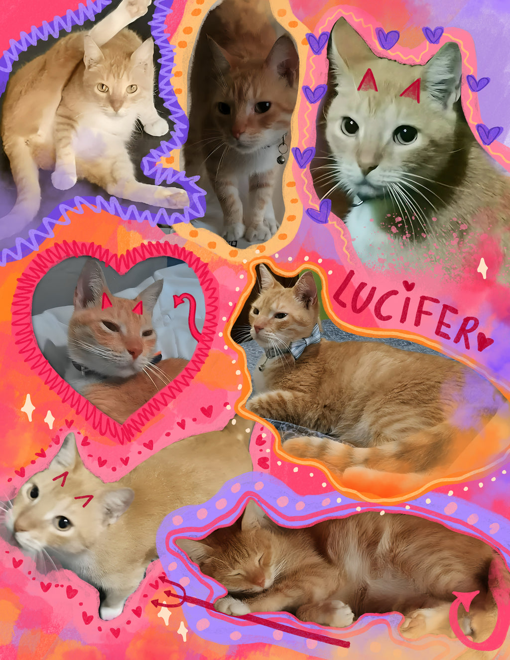 Personalized pet blannket - Photo Collage