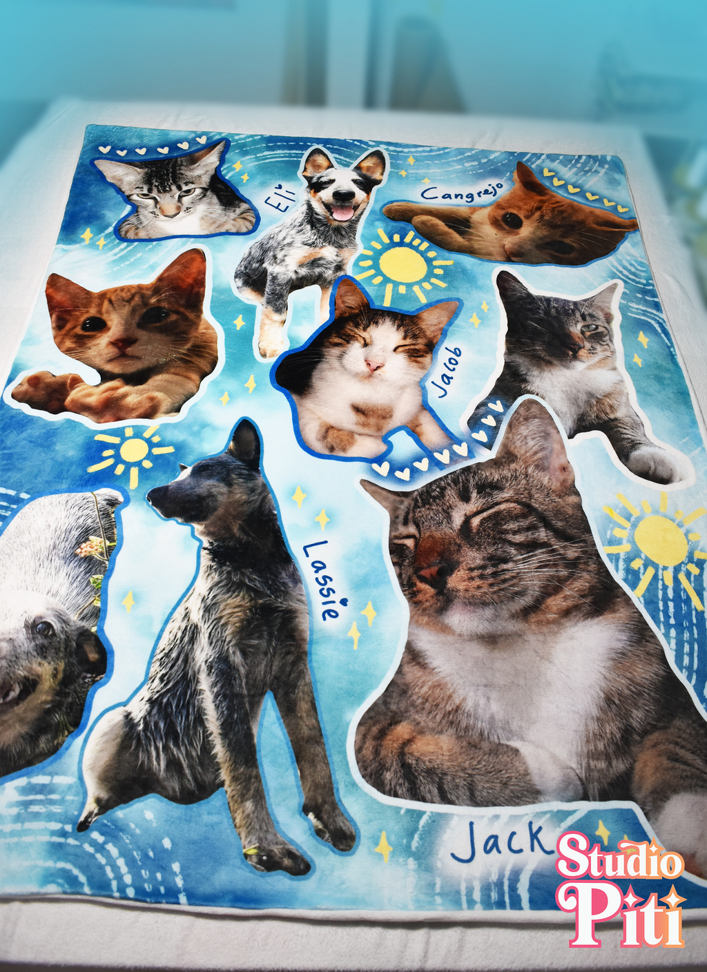 Personalized pet blannket - Photo Collage