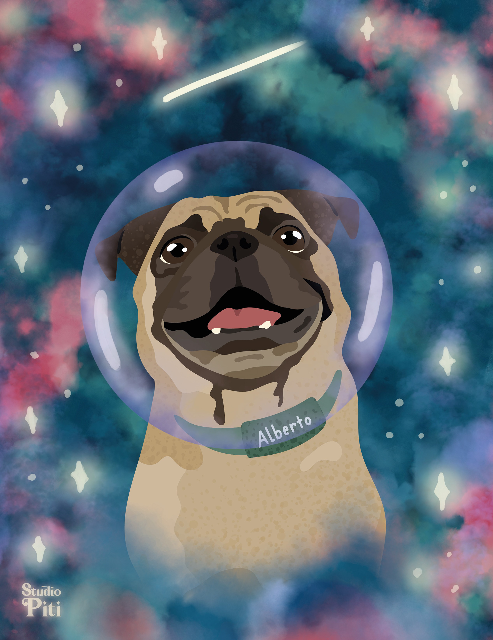 Personalized pet blanket - Ilustration